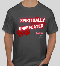 Load image into Gallery viewer, WORDLINE :SPIRITUALLY UNDEFEATED RED LINE (Pre-order status)
