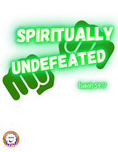 Load image into Gallery viewer, WORDLINE: SPIRITUALLY UNDEFEATED GREEN LINE (Pre-order Status)
