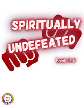 Load image into Gallery viewer, WORDLINE :SPIRITUALLY UNDEFEATED RED LINE (Pre-order status)
